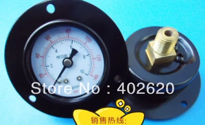 

free shipping 1.5" 40mm back connect 1/8" fittings air compressor gauges, pressure 0-140psi , 10pcs/lots,