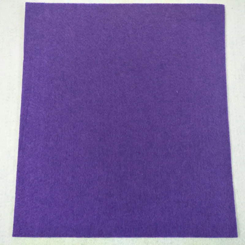 30x30 см 16 цветов выбор 3 мм Толщина фетровая Полиэстеровая ткань рукоделие фетровая ткань нетканый материал для шитья своими руками - Цвет: purple