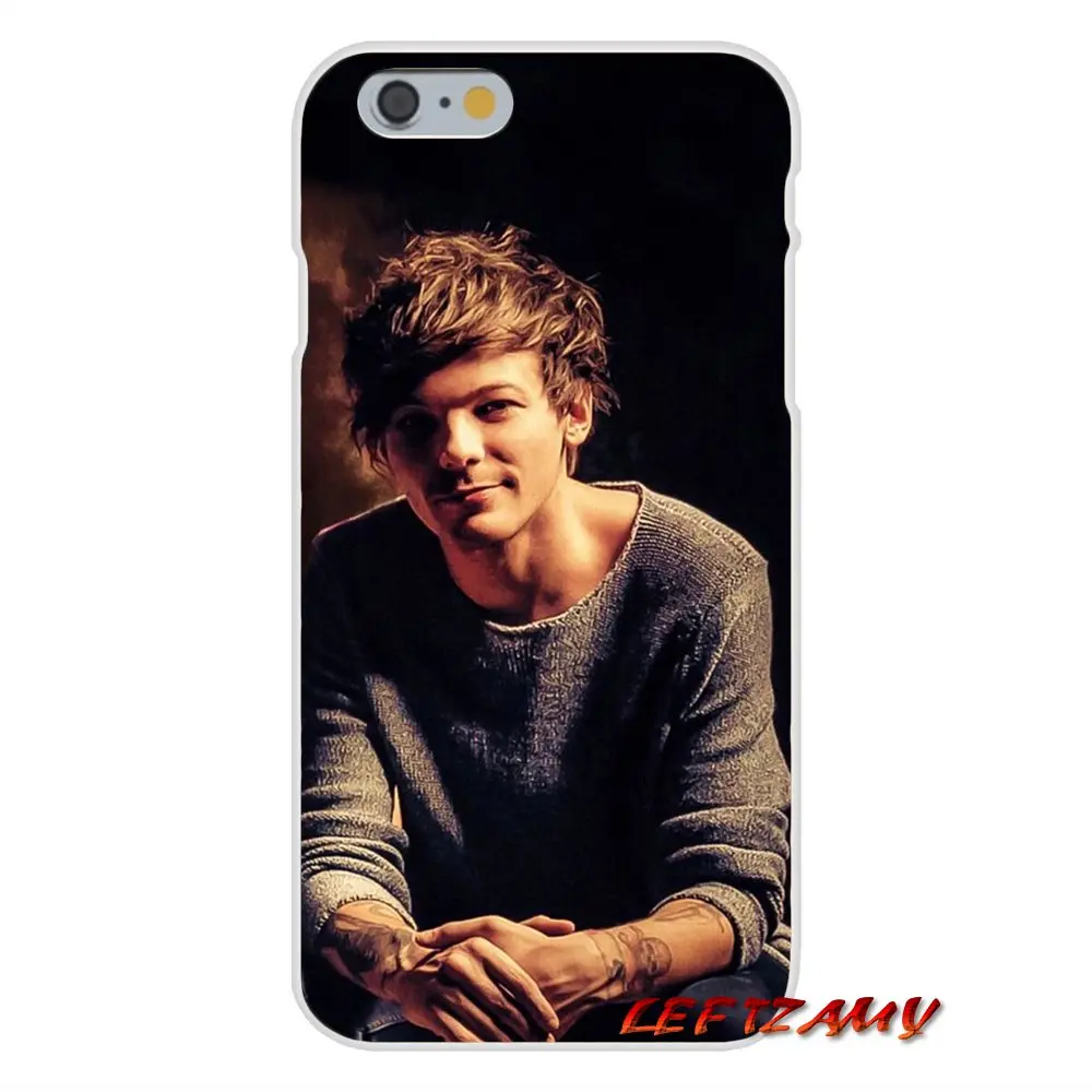 For iPhone X 4 4S 5 5S 5C SE 6 6S 7 8 Plus Louis Tomlinson One Direction 1D Soft Phone Case Silicone