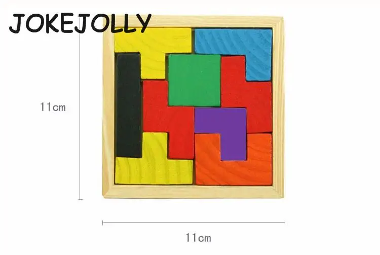 Новый деревянный пазл Tangram Brain Teaser обучающая игра для детей детские игрушки пазлы