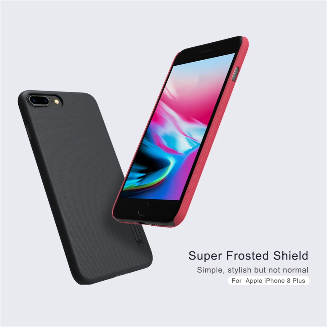 

For iphone 8 8+ Plus Case Nillkin Phone Case Super Frosted Shield Hard PC Matte Back Cover protector Case For iphone8 Plus