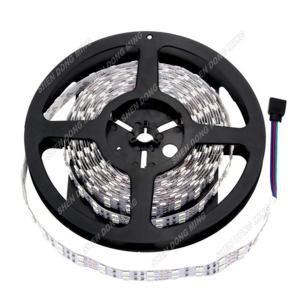 RGB Светодиодные ленты 5050 SMD DC12V LED Neon Лента лампы 120 светодиодов/M гибкие светодиодные полосы белый/RGB/ теплый белый 20 м/лот