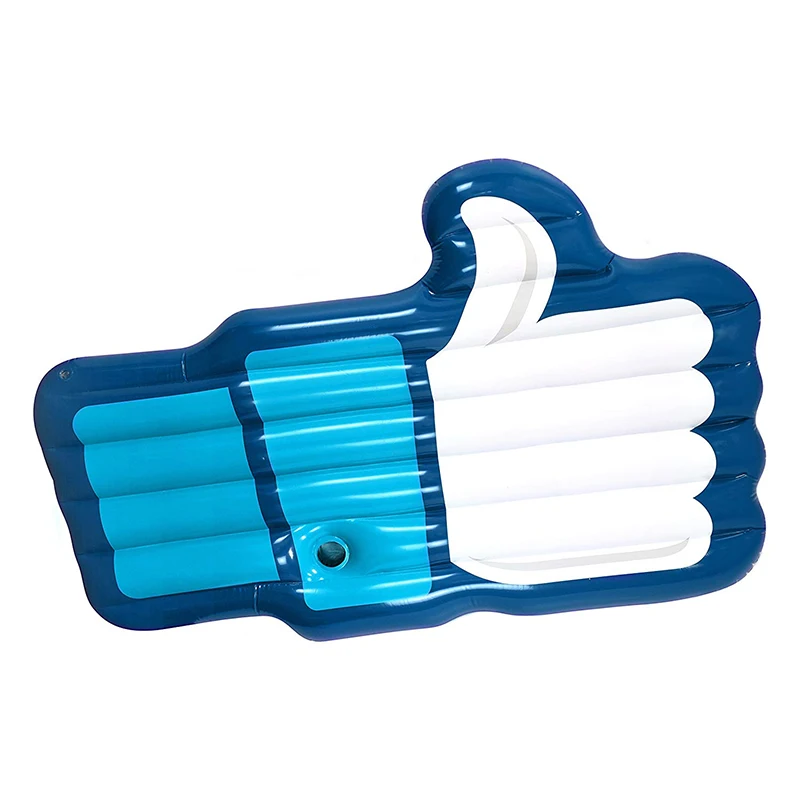 Надувной воздушный матрас Giant Thumb Up плавающий в форме ладони коврик Пляжное