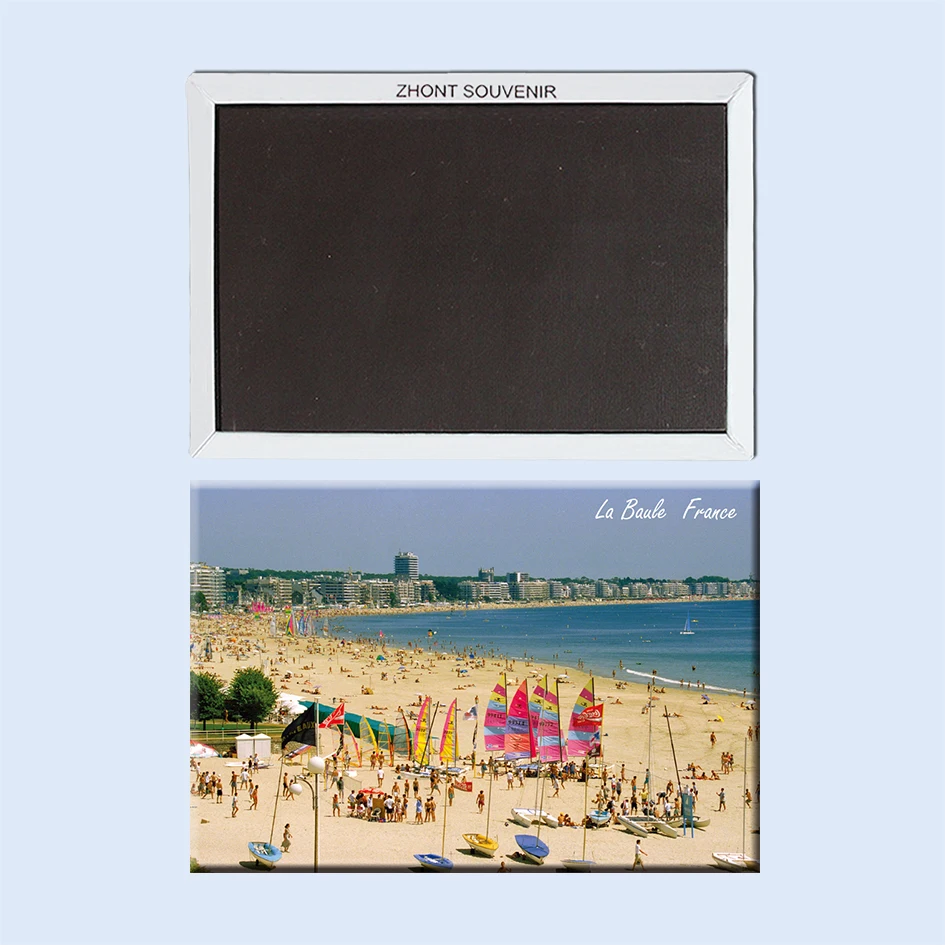 Красивый пейзаж на пляже La Baule France 22695 сувениры в туристическом ландшафте подарки