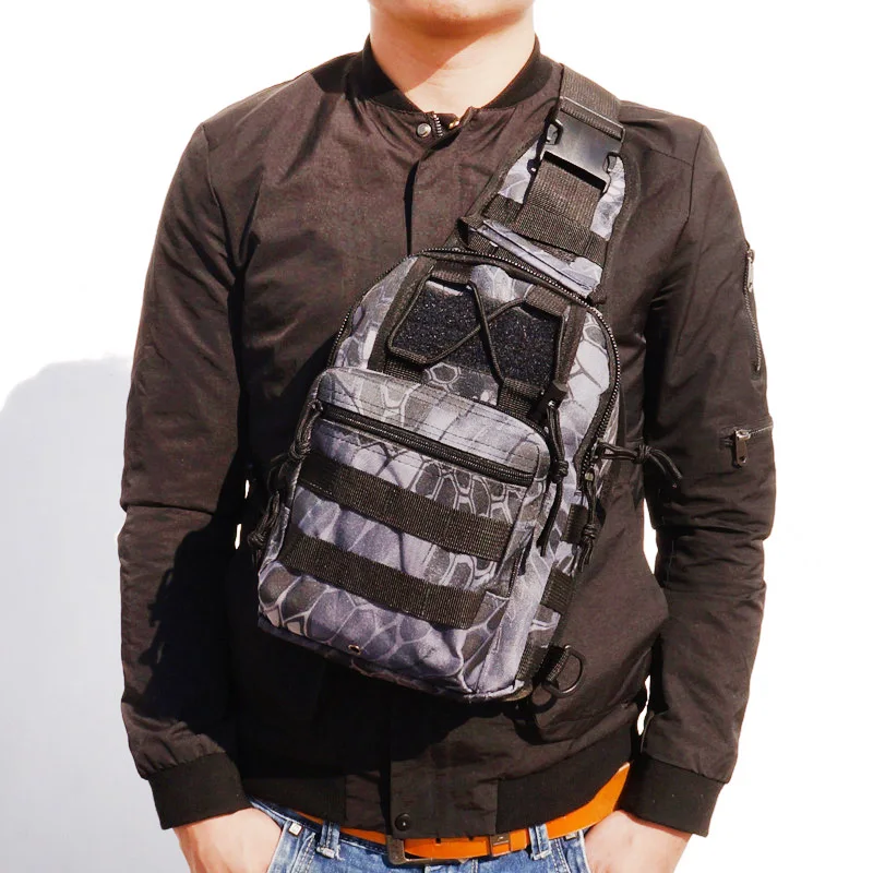 FENGTU уличные тактические нагрудные сумки для езды на велосипеде рюкзаки портативные нейлоновые походные нагрудные сумки для мужчин и женщин спортивные сумки - Цвет: Dark Gray