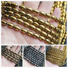Naturale Ematite Placcato Ovale di Colore Perline 15 pollici per filo, Per Il FAI DA TE Monili Che Fanno, commercio all'ingrosso per tutti gli articoli!