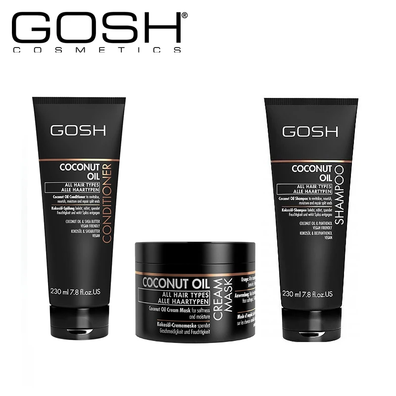 banner kig ind barrikade Brand Gosh Good Quality Shampoo Conditioner Coconut Oil Care Hair Sets Mask  Treatment Scalp Nourish free delivery to Russia _ - AliExpress Mobile