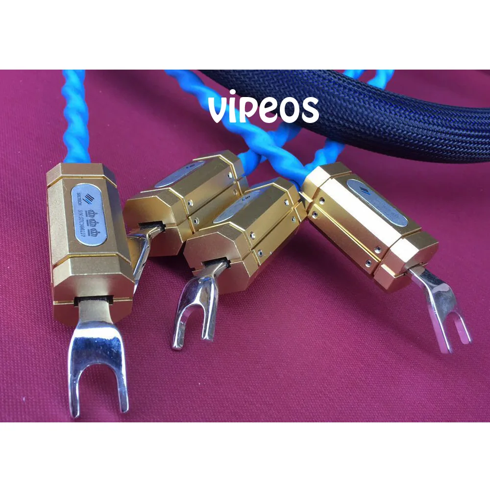 

a pair Triple Crown Royalty HiFi speaker cable 2.5m with spade plugs