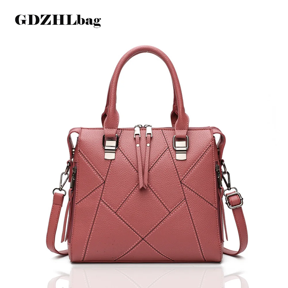 GDZHLbag Women Leather Handbags Medium Shoulder Ba...
