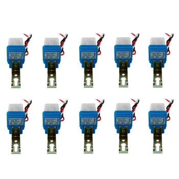 

10Pcs Auto On Off Photocell Street Light Photoswitch Sensor Switch AC/DC 12V 10A