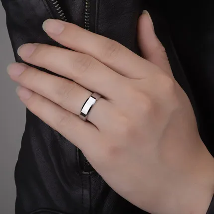Гламурное титановое кольцо золотое антиаллергенное гладкое простое обручальное кольцо для пар бижутерия для мужчин или женщин подарок