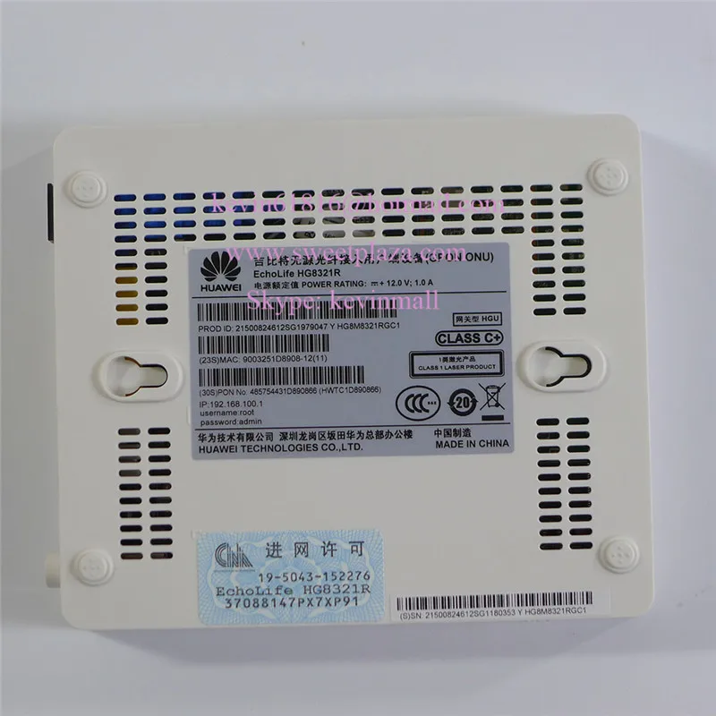 Оптический вход GPON ONU ONT HG8321R класс C + 2 Lan порта 1 телефонный порт V300R015 мини тип|gpon