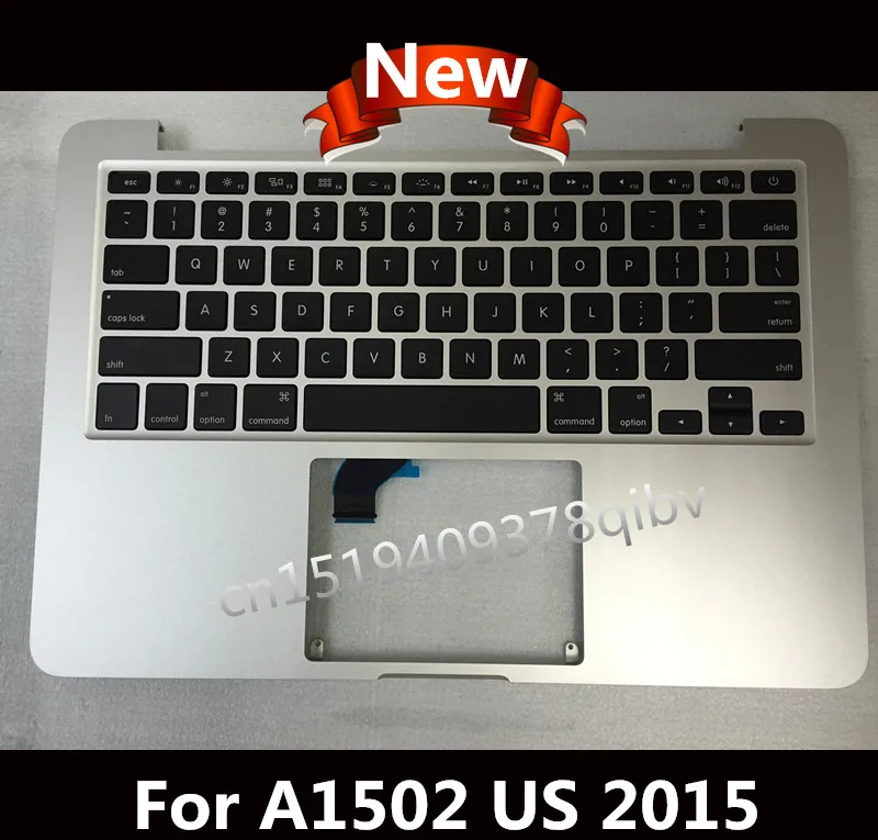 

New For Macbook Pro 13.3'' Retina A1502 Topcase Palmrest Top case with US keyboard no track pad 2015