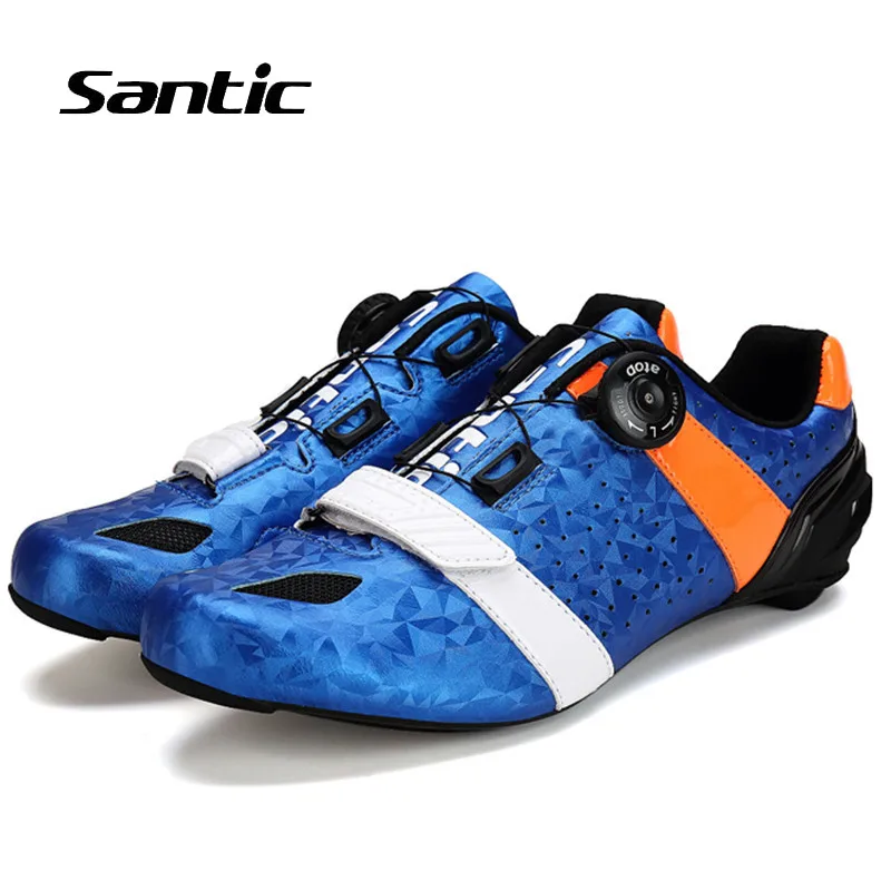 Santic 2018 Road Cycling font b Shoes b font Men Ultralight Carbon Fiber Road Bike font