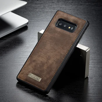 

Original CaseMe Built-in Magnetic Vintage Leather & Soft TPU Silicone Back Cover Case For Samsung Galaxy S10 Plus 5G S10e Cases
