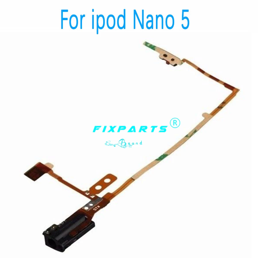 Кабель для Ipod Nano 5 7 6 th вверх вниз аудио кнопка регулировки громкости источник энергии кнопка включения выключения гибкий кабель для iPod Touch 2 3 4 5