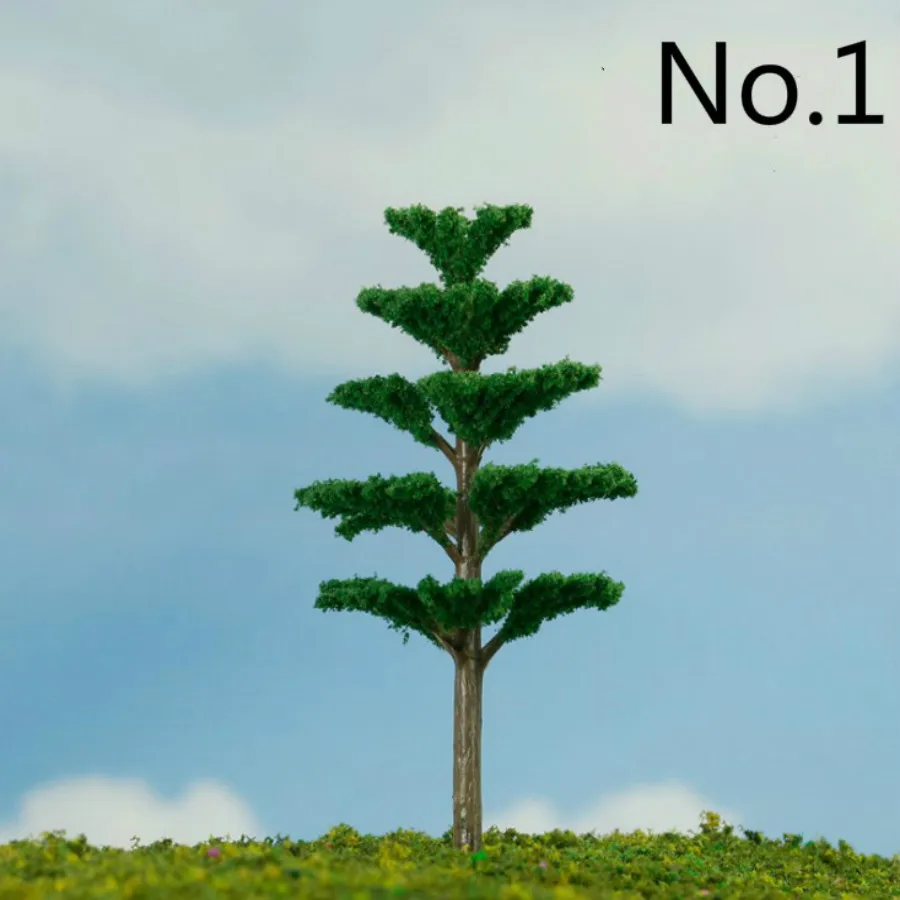 200PcsLot 1500 Scale Mini Plastic Model Trees Train Railroad Scenery for House Classroom Park Layout Scene Kids Toy (6)