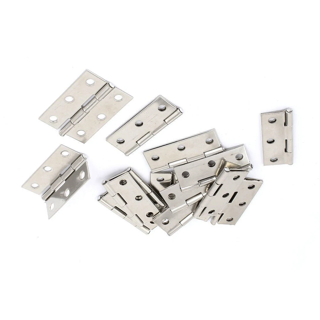 AYHF-2-inch двери шкафа складные стыковые петли Серебряный тон 15 шт