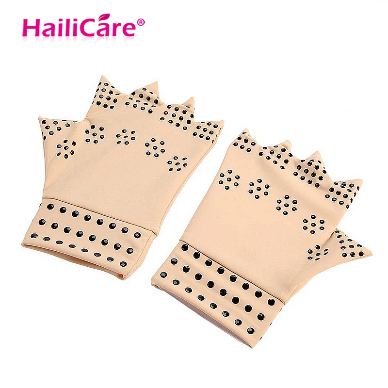 

1 Pair Magnetic Anti Arthritis Health Compression Therapy Gloves Fingerless Glove Pain Relief Heal Joints Braces Supports