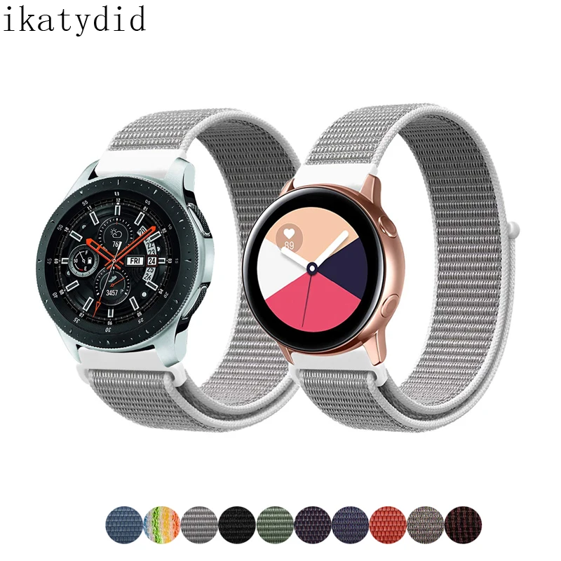 22mm sport strap for samsung galaxy watch 46mm S3 Frontier/Classic huami amazfit huawei 2 classic gt band Woven Nylon belt | Наручные