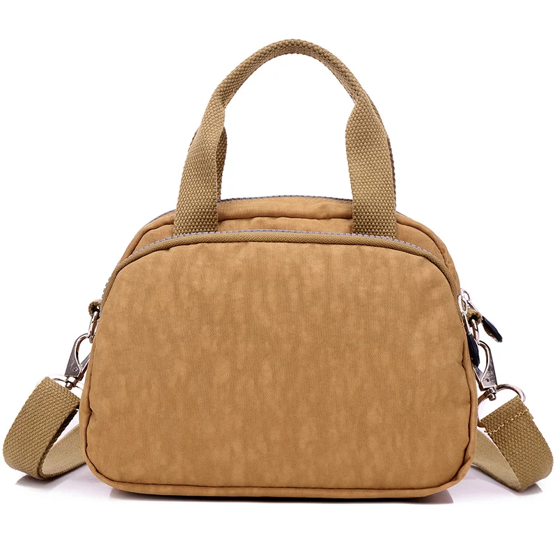  Fashion Women's Waterproof Nylon Messenger Bags Female Tote Shoulder Bags Girls Casual Handbags Cro
