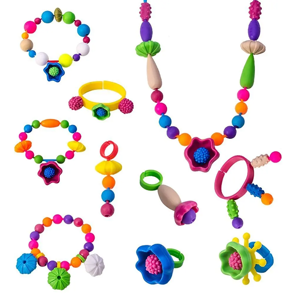 Pops Beads DIY игрушка Дети развитие умственных способностей игрушки подарки ювелирный шнур кожаный набор искусство и ремесла Игрушки для