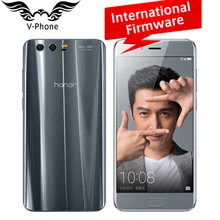 D’origine Huawei Honor 9 Mobile Téléphone 4G LTE 5.15 «Kirin 960 Octa Core 6 GB RAM 64 GB ROM Double Arrière 1920*1080 P D’empreintes Digitales NFC