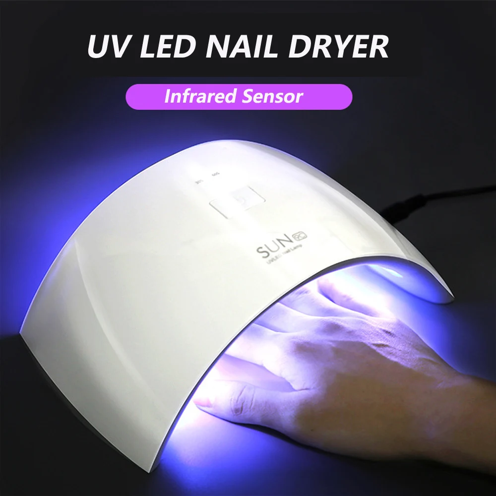 

Sun 9c UV Nail Lamp Led light for gel nails 24W Shellac Lamp Auto Sensor All For Nail Manicure Pedicure Secador de unha lampe