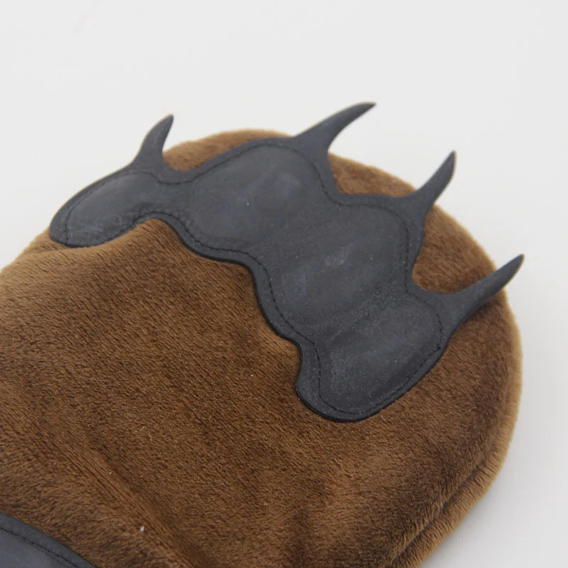 Microwave Cute Gloves Bear Paw Shape Thicken Kitchen Oven Pot Holder Heat-resistant Baking Gloves Cotton Cloth Kitchen Tools 2pc