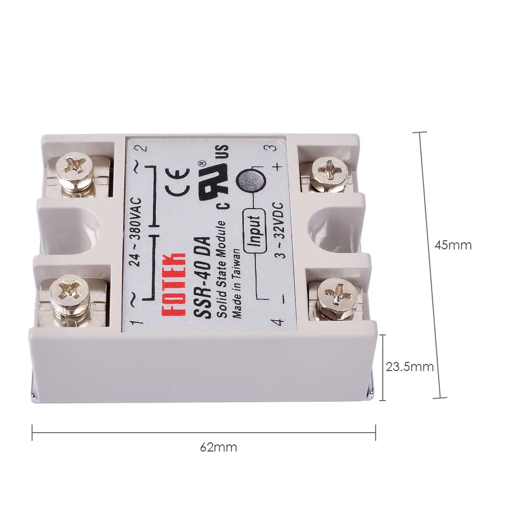 10 шт. твердотельные реле SSR-40DAlot твердотельные реле SSR-40DA 40A В 3-32 В DC до 5-60 DC SSR 60DD Реле твердотельные # J239