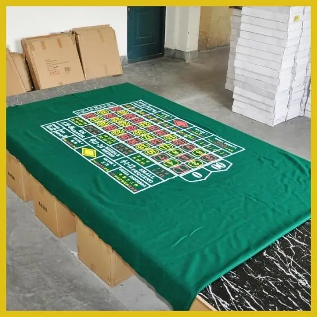 Woolen table cloth roulette table cloth big american roulette double 0