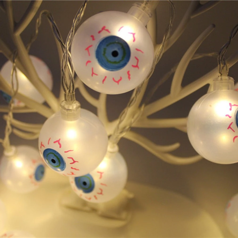 10 LEDs Fancy Eye Balls String Lights LED Eyeball Colorful Strand Lamp