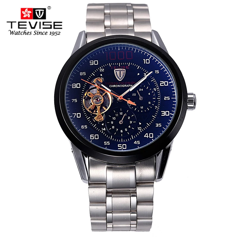رجال كبار الساعات العلامة التجارية الفاخرة TEVISE التلقائي لف توربيون الميكانيكية ووتش الرياضة العسكرية Relogio Automatico Masculino رجال كبار الساعات العلامة التجارية الفاخرة TEVISE التلقائي لف توربيون الميكانيكية ووتش الرياضة العسكرية Relogio Automatico Masculino