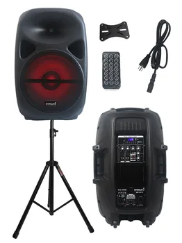 

STARAUDIO 2500W 15" PA DJ Powered Disco Party Speaker LED Lighting Speaker Karaoke Club KTV Satge Audio Speaker Stand SCS-15RGB