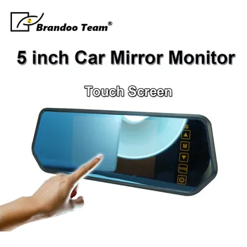 

Promotion 5'' HD Display Mirror Monitor For Rear View Camera European License Plate Night Vision Backup Parking Reverse camera