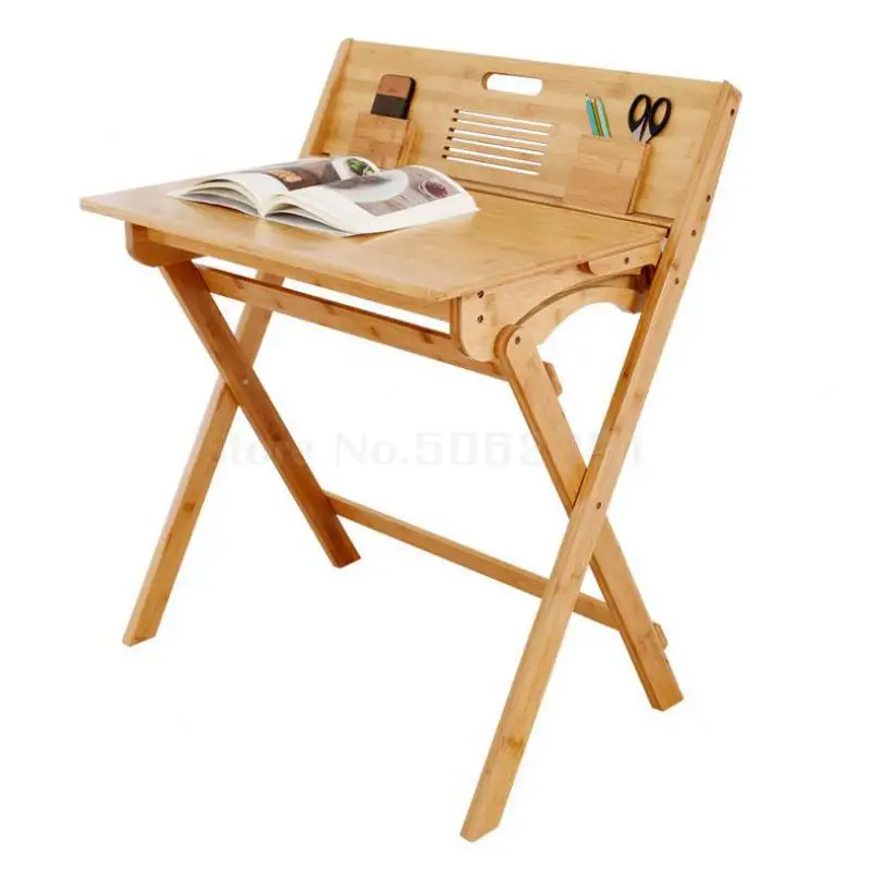 

Children's Learning Table And Chair Set Primary School Students'desk And Desk Foldable Solid Wood Household Working