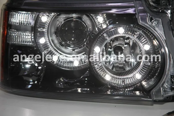 Для Land Rover Range Rover Sport светодиодный ангельские глазки фары с HID 2010-2012 год