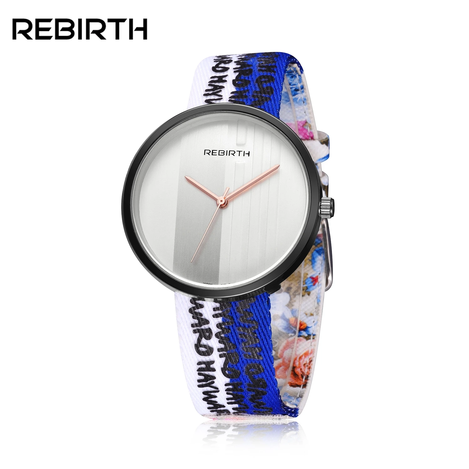 

Top Brand REBIRTH Woman Watches Top Brand Luxury nylon band ladies Quartz Watch Womens Clock Montre Femme Relogio Feminino