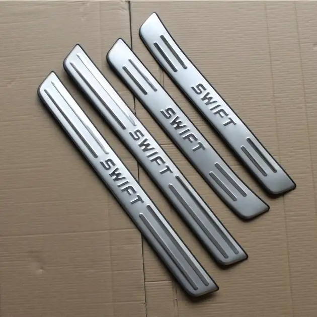 

Auto parts 304 stainless steel Scuff Plate/Door Sill pedal bienvenidos fit for 2005-2013 Suzuki Swift Car styling