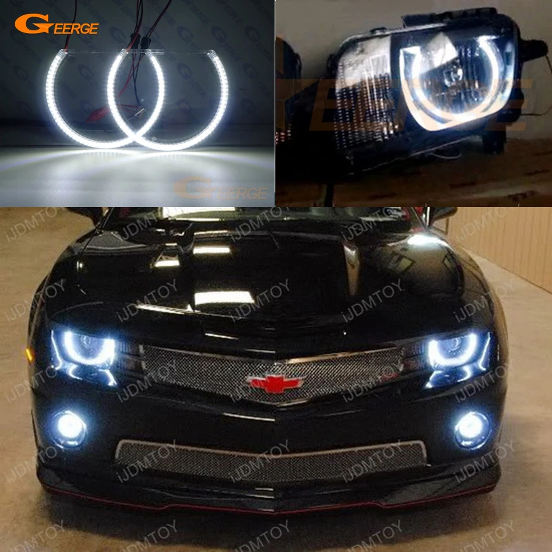 Для Chevrolet Chevy Camaro 2010 2011 2012 2013 фара отличное Ангельские глазки ультра ярких светодиодных Ангельские глазки комплект DRL