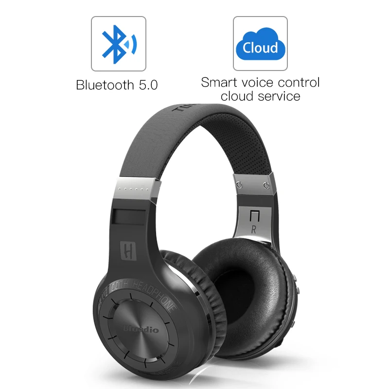 Bluedio HT(съемки тормоз) Bluetooth наушники BT4.1Stereo гарнитура Bluetooth беспроводные наушники для телефонов Музыка - Цвет: Cloud Black