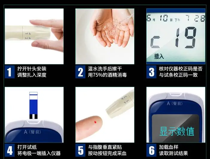 Медицинский бытовой глюкометр для определения диабетиков, тест на глюкометр, глюкометр, 50 полосок пальцев