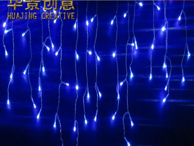 

7 color 3.5 m 100 SMD Holiday Festival Curtain Wedding Lights LED String Strip ice bar lamp Garlands for PARTY FAIRY CHRISTMAS
