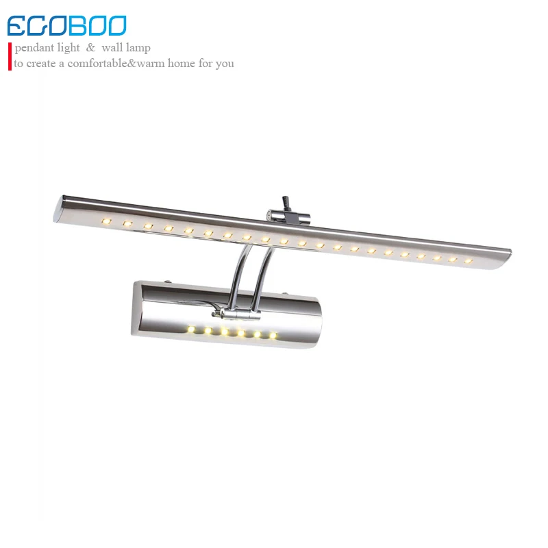bathroom led mirror light 7W 55cm stainless steel rotated arm decorative lightling indoor illuminator wall mounted 220V AC lamp