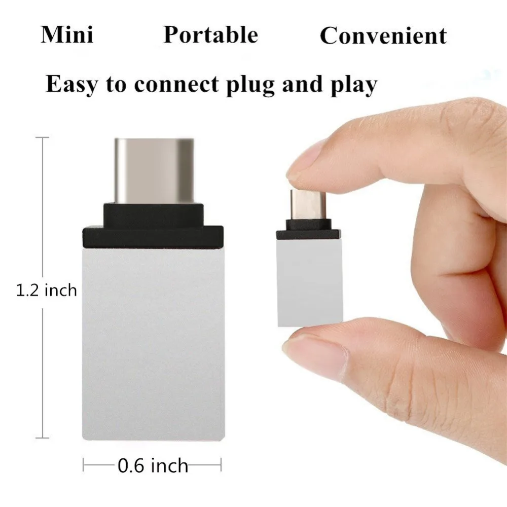 Кабель переходник с Type c на OTG USB 3 0 для Samsung P20 HUAWEI p20 pro Xiaomi Mi5 Mi6 Matebook MacBook|Переходники