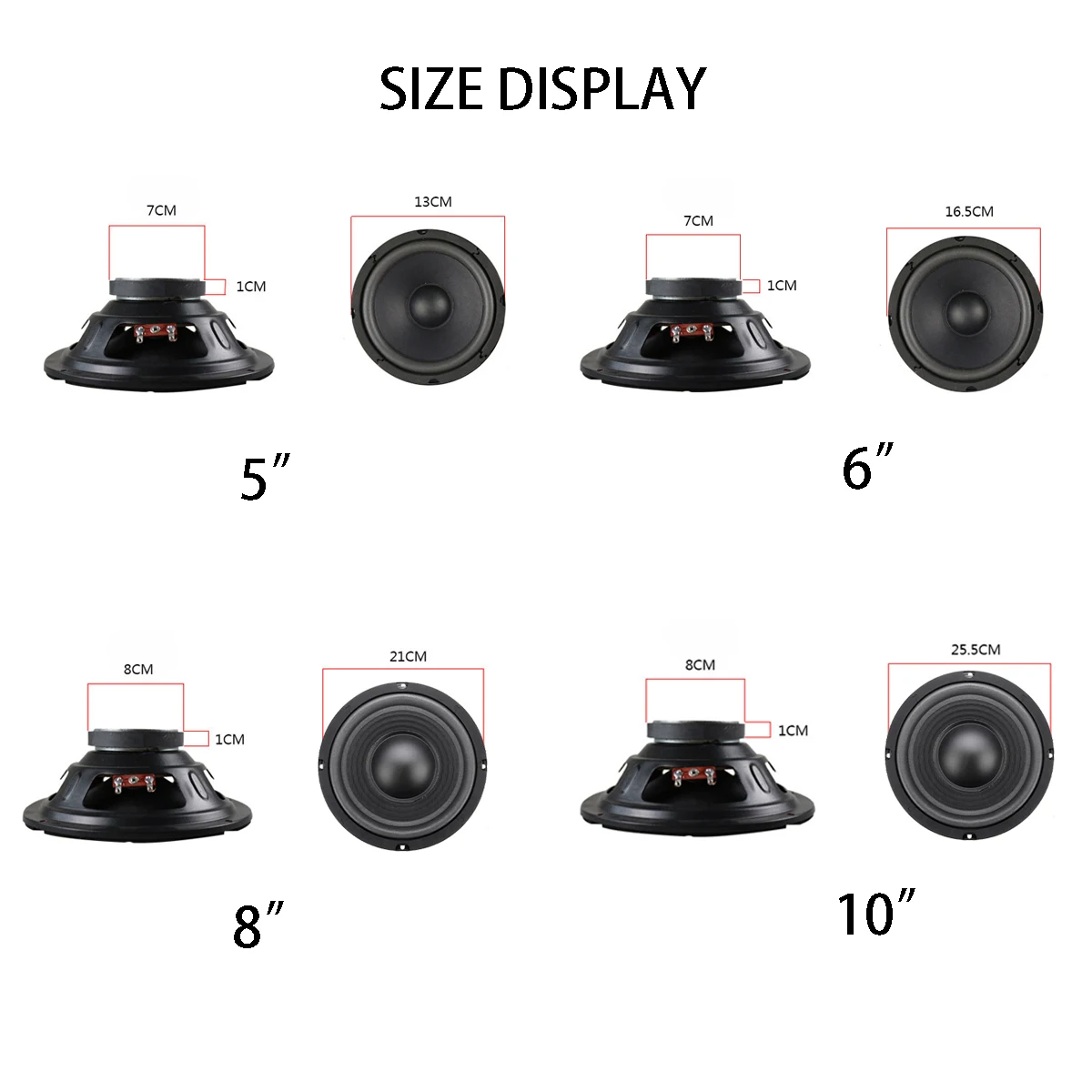 5/6/8/10 pulgadas/35/50/80/120 W DIY Bass envolvente 360 bass Horn estéreo altavoz Subwoofer caja de la Unidad de altavoz casa coche fiesta 5/6/8/10 pulgadas/35/50/80/120 W DIY Bass envolvente 360 bass Horn estéreo altavoz Subwoofer caja de la Unidad de altavoz casa coche fiesta