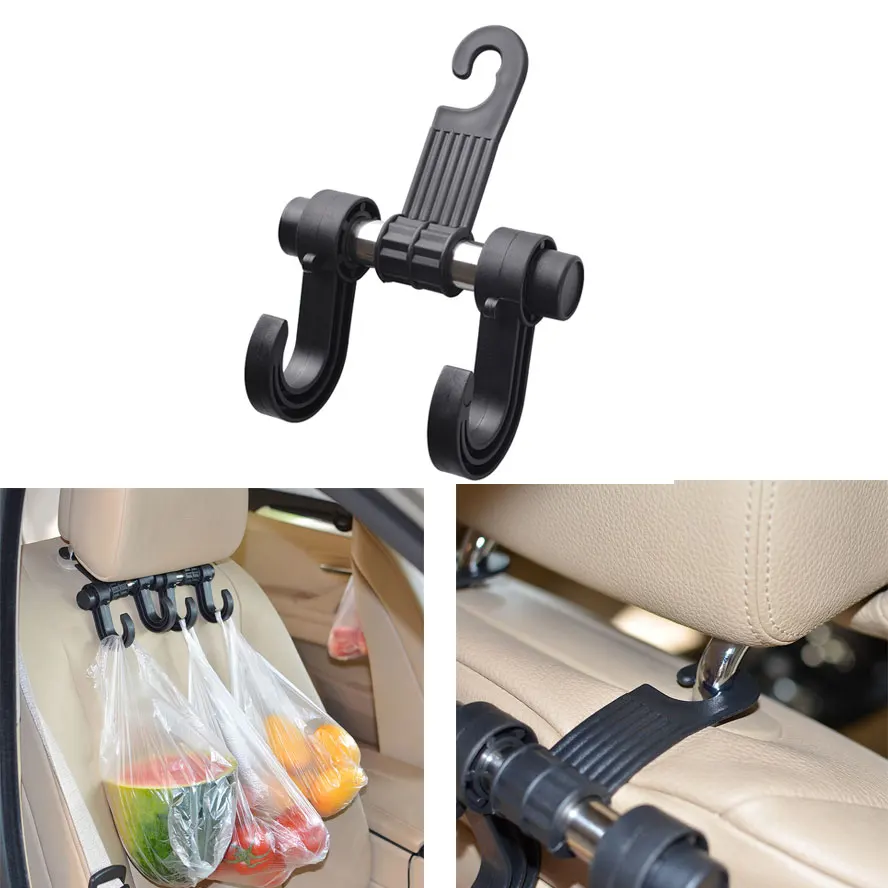 

Car Seat Back Rest Convenient Hook Coat Hooks Purse Bag Hanging Hanger Bag Organizer For A4 Quattro A5 MDX RDX TL C-ontinental