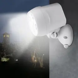 4 светодиода датчик движения света IP65 водонепроницаемые уличные фонари Лампа безопасности для стены садовая дорога LO88