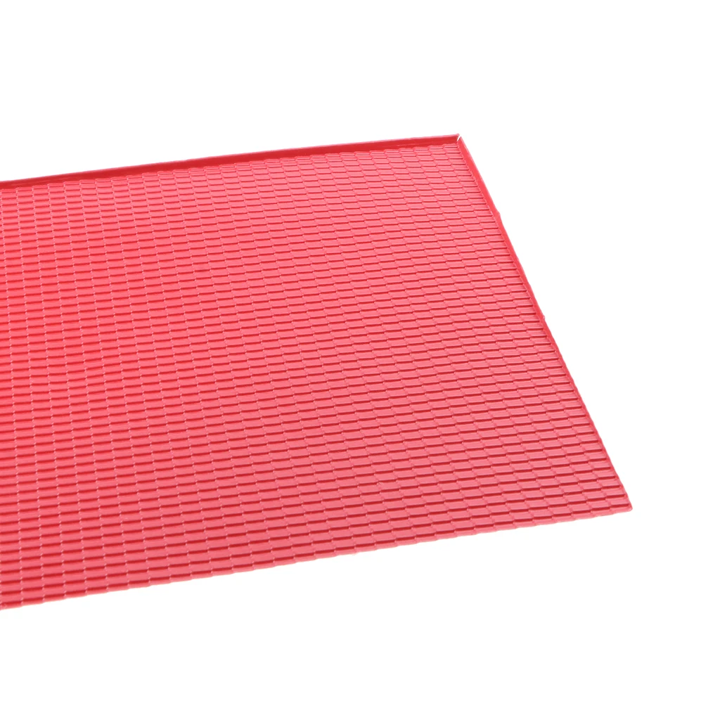 1/100 Scale Roof Tile Sheets Model Buildings Materials PVC  For Railway Layout Architecture