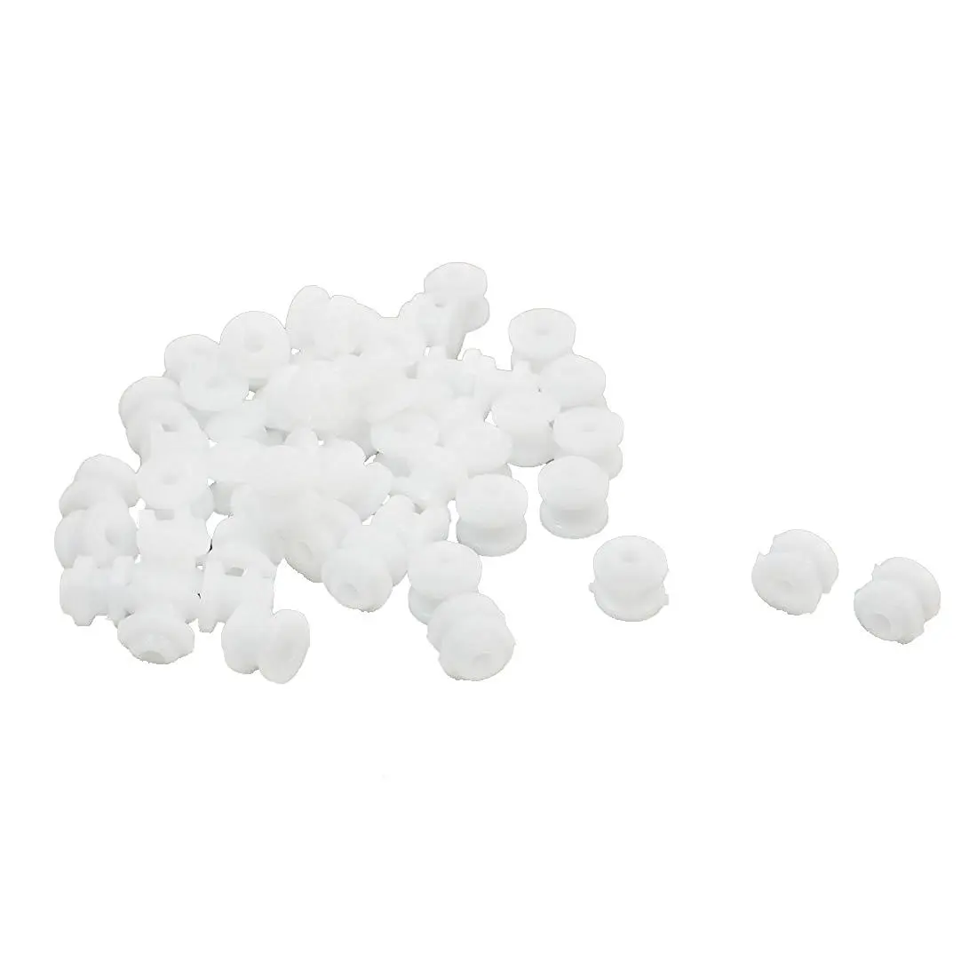 

50Pcs Plastic Spindle Pulley 6mmx5mm for 2mm RC Toy Motor Drive Shaft